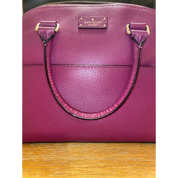 kate spade Handbags - Kate Spade New York Leather Satchel Bag With Top Handles & Zipper Closure